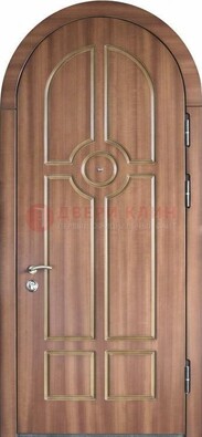 Арочная дверь с отделкой массивом ДА-35 Кириши