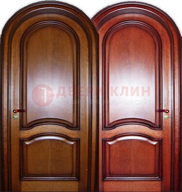 Входная арочная дверь МДФ внутри ДА-5 для сельского дома Кириши