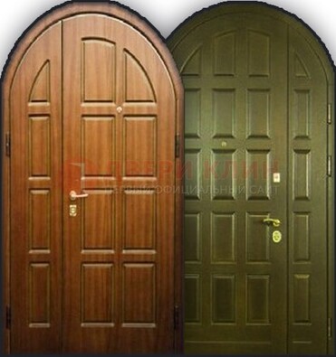 Металлическая арочная дверь ДА-6 для учебного заведения Кириши
