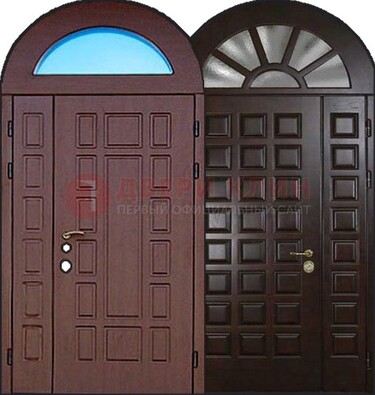 Стальная арочная дверь ДА-8 для административного здания Кириши