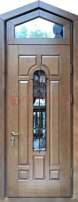 Железная дверь Винорит с фрамугой для частного дома ДФГ-34 Кириши