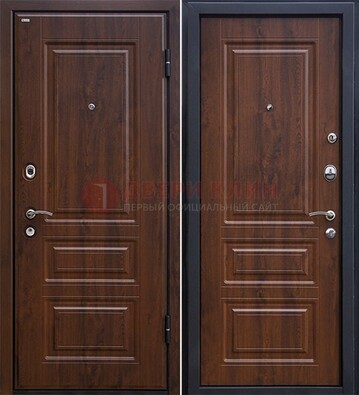 Темная металлическая дверь с МДФ ДМ-140 Кириши