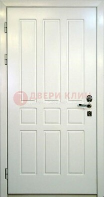 Белая стальная дверь с МДФ ДМ-36 Кириши