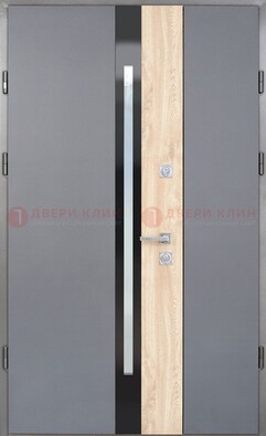 Полуторная металлическая дверь с МДФ ДМ-503 Кириши