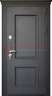 Чёрная дверь с МДФ ДМ-520 Кириши