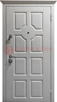 Белая дверь с МДФ ДМ-524 Кириши