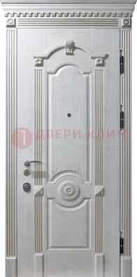Белая дверь с МДФ ДМ-525 Кириши
