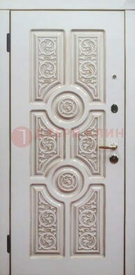 Уличная белая дверь для загородного дома с МДФ ДМ-529 Кириши