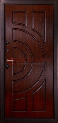 Темная стальная дверь с МДФ ДМ-58 Кириши