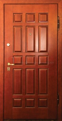 Коричневая входная дверь с массивом дуба ДМД-22 Кириши