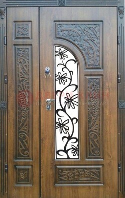 Морозостойкая металлическая парадная дверь ДПР-12 Кириши