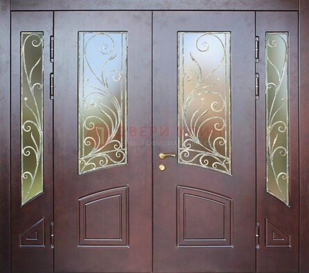 Парадная дверь ДПР-58 с остеклением Кириши