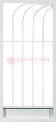 Белая металлическая решетчатая дверь ДР-17 Кириши