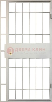 Железная решетчатая дверь в белом цвете ДР-19 Кириши