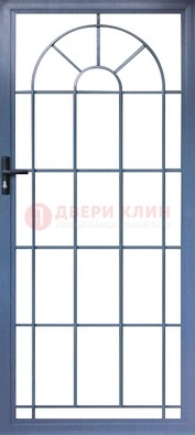 Синяя металлическая решетчатая дверь ДР-28 Кириши