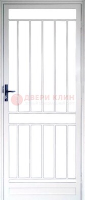 Железная решетчатая дверь белая ДР-32 Кириши