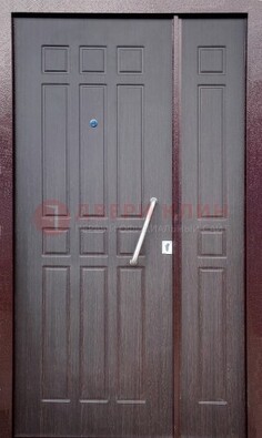 Коричневая тамбурная дверь ДТМ-30 Кириши