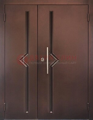 Двухстворчатая тамбурная дверь с порошковым напылением ДТМ-44 Кириши