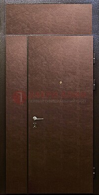 Тамбурная дверь с верхней фрамугой с винилискожей ДТМ-7 Кириши