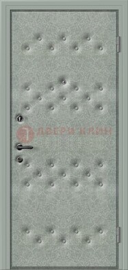 Белая металлическая дверь с винилискожей ДВ-13 Кириши