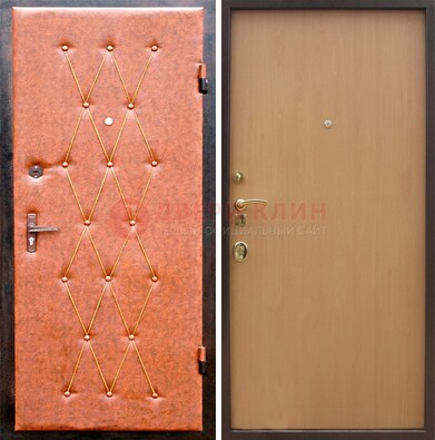 Светлая входная дверь с винилискожей ДВ-22 Кириши