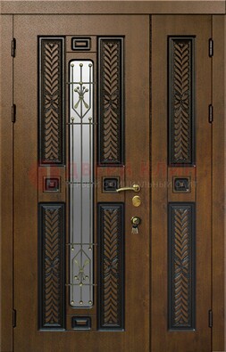 Полуторная входная дверь с виноритом ДВТ-169 Кириши
