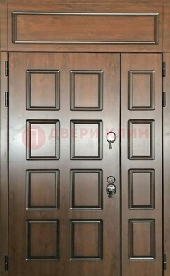 Уличная полуторная дверь с виноритом ДВТ-190 Кириши