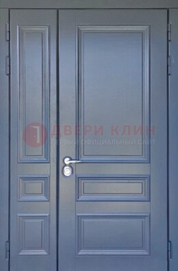 Темно-серая железная дверь с виноритом ДВТ-242 Кириши