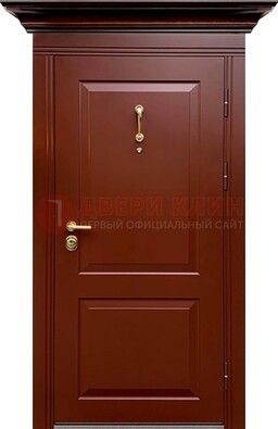 Красная железная дверь винорит для частного дома ДВТ-251 Кириши