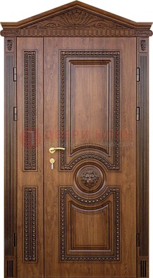 Узорная стальная дверь с виноритом для дома ДВТ-260 Кириши