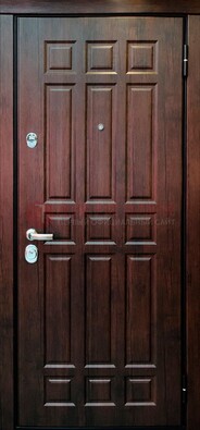Темная стальная дверь с виноритом ДВТ-45 Кириши