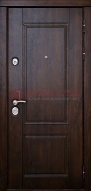 Темная железная дверь с виноритом ДВТ-4 Кириши
