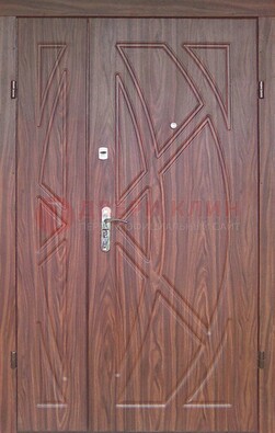 Железная тамбурная полуторная дверь с МДФ ПЛ-7 Кириши